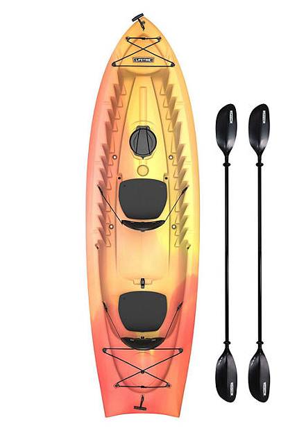 Lifetime Envoy 106 Tandem Kayak, Paddles Included (Assorted Colors)
