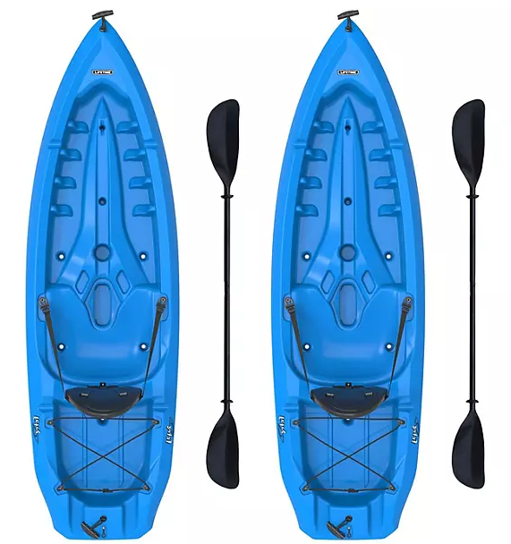 Lifetime Lotus 80 Sit-On-Top Kayak - 2 Pack (Paddles Included)