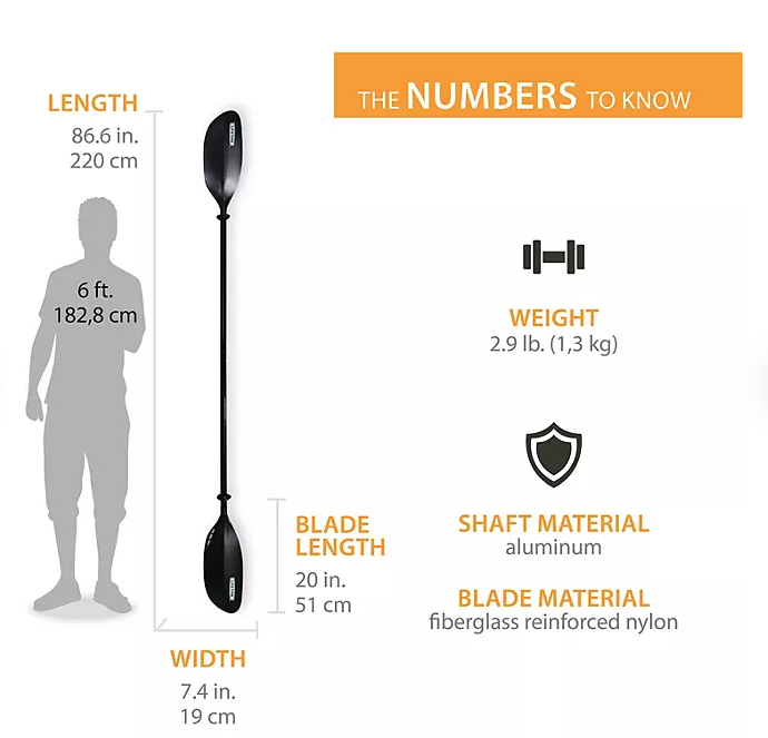 Lifetime Lite Elite Kayak Paddle, 91076